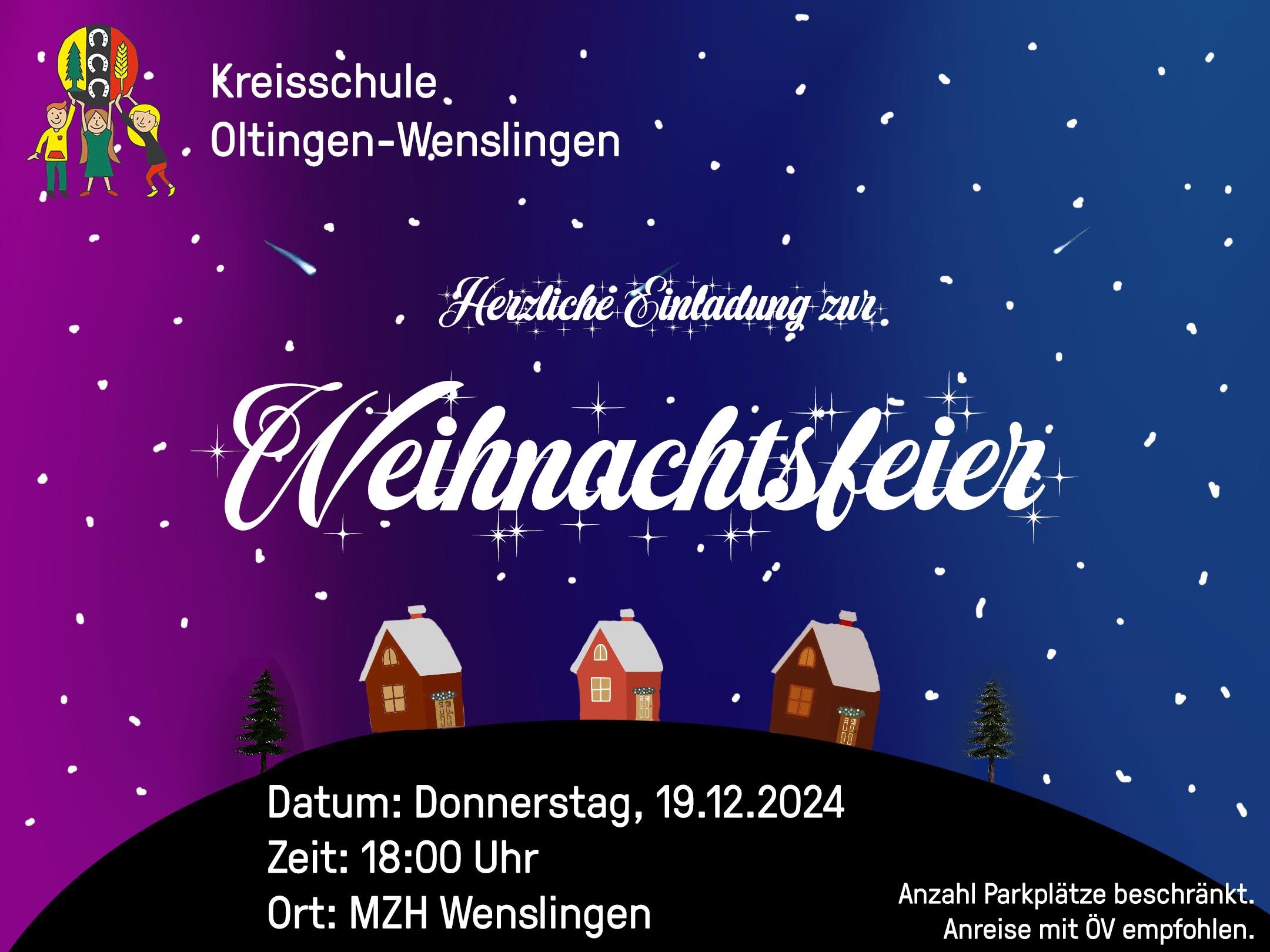 Weihnachtsfeier der Schule